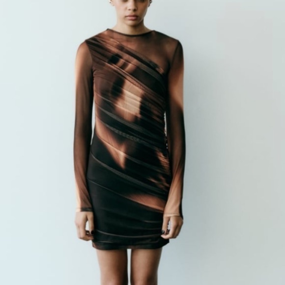 Zara NWT mesh tulle dress - Picture 3 of 10